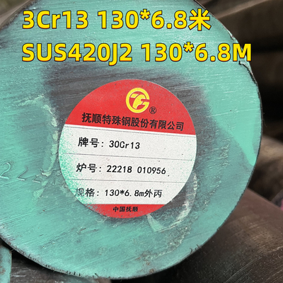 La barre d'acier inoxydable 420j2 d'ASTM A276 a forgé les axes ronds 30cr13 130mm