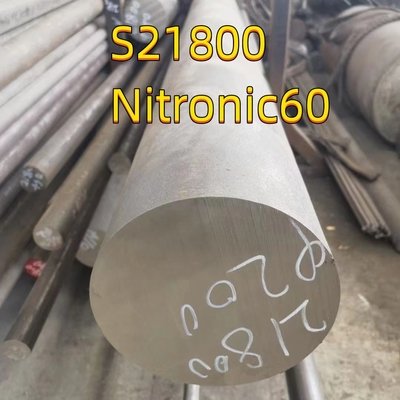 Barre ronde d'acier inoxydable d'OD 18MM S21800 Nitronic 60 de haute résistance