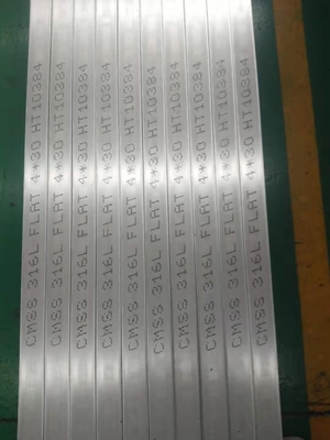 barre plate DIN1.4404 de 30*3*3000mm ASTM A240 solides solubles 316 pour l'industrie du bâtiment de bateaux