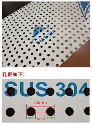 Trouez les panneaux inoxydables perforés micro d'acier inoxydable de la feuille 304/316L de laser de 1-30mm