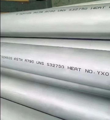 Tube en acier superbe soudé du diamètre S32750 Dupex de tuyau d'acier inoxydable de S32205 S32507 S32304 grand