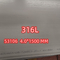 Plaque d'acier inoxydable austénitique de l'alliage 316/316L de la largeur 1000-2000mm de DIN1.4404 SUS316L