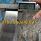 DIN1.4404 SUS316L Barre carrée en acier inoxydable 25,4*25,4 mm Longueur 3000 mm