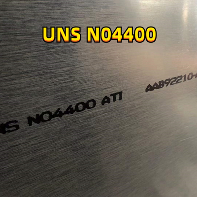 Plat UNS N04400 Monel d'alliage de cuivre de nickel d'ASTM B127 400 0,5 - 3*1219*2438mm