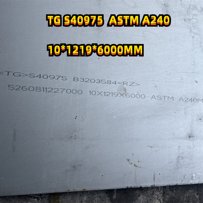Composition chimique inoxydable laminée à chaud 40.0mm de fiche technique de la plaque d'acier S40975