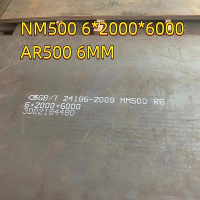 Résistant à l'usure NM500 Armor Ar500 Plaque 12 mm Longueur 2440 mm Largeur1220 mm
