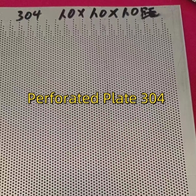Plaque perforée en acier inoxydable SUS304 1MM THK X HOLE Ø1MM X PITCH 2MM X L1000MM X 2000MM