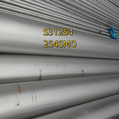 UNS S31254 (254SMO) Tubes sans couture OD: 38,1 mm Épaisseur du tube: 3 mm Longueur 6M