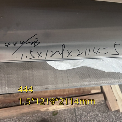 EN1.4376 SUS444 Plaque plate en acier inoxydable 444 # 2,5 X 1220 X 3000 mm