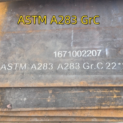 ASTM A283 Grade C 1500x6000x25 mm Plaque MS laminée à chaud Plaque de chaudière en acier au carbone