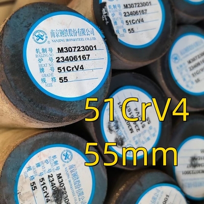 Barre en alliage de ressort laminée à chaud 51CrV4 Longueur 6m ASTM AISI 6150 DIN1.8169 Barre ronde en acier