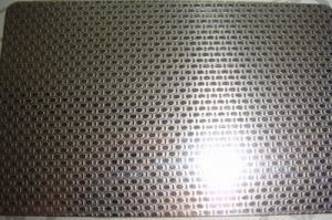 Catégorie de solides solubles 316L gravant à l'eau-forte la tôle d'acier inoxydable avec le modèle de toile extérieur