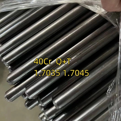 40Cr 1.7035 Q+T 25mm Dia 2500mm Longueur Barre ronde tirée à froid Surface brillante H9 Tolérance HRC 28-32