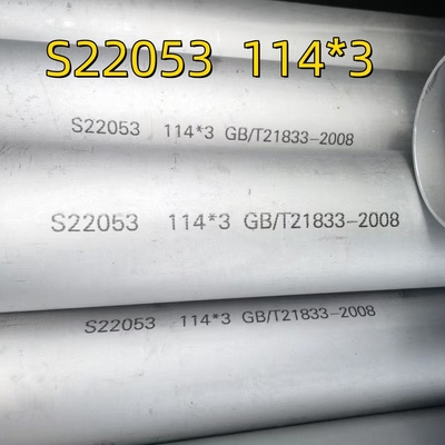 ASTM A790 ASME SA790 S32205 Tuyau creux en acier enduit en acier duplex sans soudure