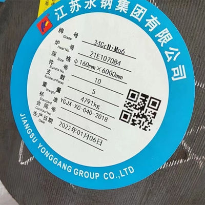 DIN 1.6582 EN 10083 Barre en alliage forgé en acier rond laminée à chaud 34CrNiMo6