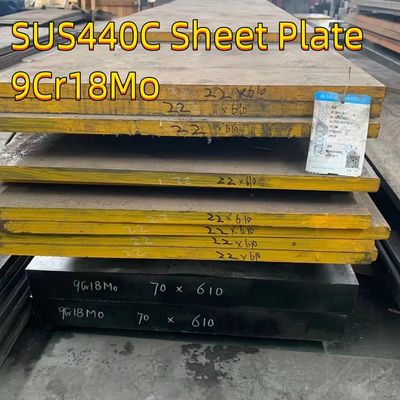 Tôle d'acier inoxydable martensitique à haute teneur en carbone 9Cr18Mo SUS440C