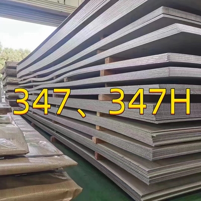 Astm A240 Grade Tp347 347h Plaque en acier inoxydable Taille 1000 mm X 1000 mm X 15 mm d'épaisseur