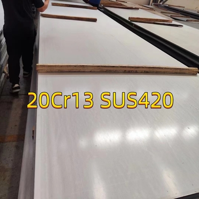 AISI 420 feuille TISCO 20Cr13 SUS420J1 430J2 DIN 1.4021 Plaque en acier inoxydable de 10 à 50 mm
