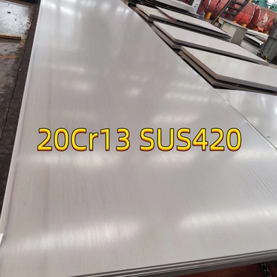 AISI 420 feuille TISCO 20Cr13 SUS420J1 430J2 DIN 1.4021 Plaque en acier inoxydable de 10 à 50 mm