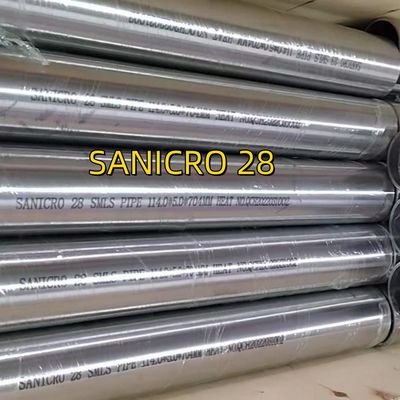 Tube sans soudure en alliage de nickel Sanicro 28 UNS N08028/W. Nr. 1.4563 Alliage 28 Tubes en acier inoxydable