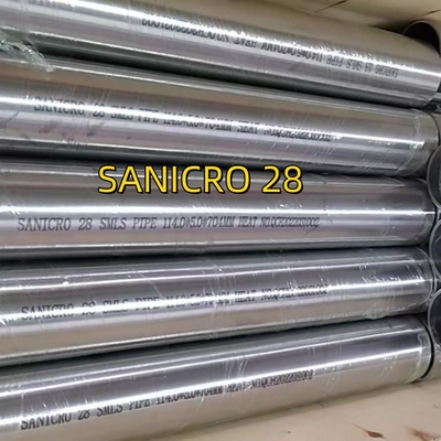 SANICRO 28 UNS N08028/W. Nr. 1.4563 SMLS PIPE alliage28 Tubes en acier inoxydable 114*5*6000
