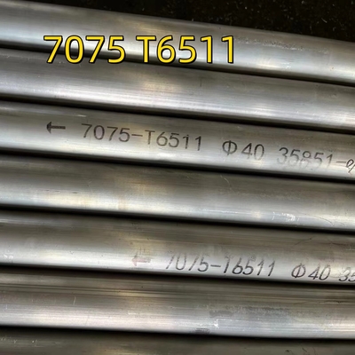 Traitement thermique à haute résistance 7075 T6511 Soild Rod Alloy OD40mm pour avions
