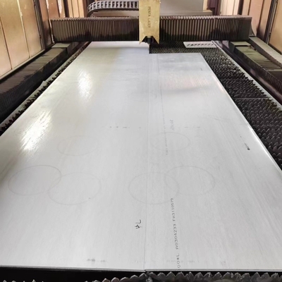 Plaque d'acier duplex 2507 DIN1.4410 S32750 Matériau brut avec certificat EN10204/3.1 2400 mm x 600 mm x 12 mm