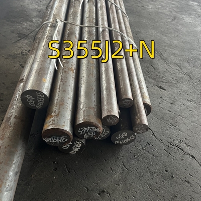 EN 10028 S355J2 Barre ronde Dia 50*6000MM DIN 1.0577 (S355J2+N) ST52-3 Barre en acier allié