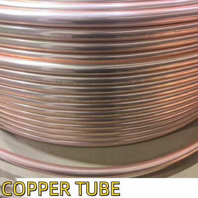 ASTM B280 cuivre pur 99,95% climatiseurs tuyaux de cuivre souples tubes de bobine de crêpe en cuivre