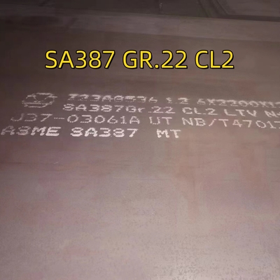 SA387 Gr22 Cl2 Plaque d'acier en alliage laminé à chaud EN 10028 13CrMoSi5-5 Plaque d'acier pour récipients sous pression