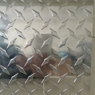 Plaques d'alliage d'aluminium 6061- T651 feuille à carreaux avec un certificat de matériau EN 10204 3.1