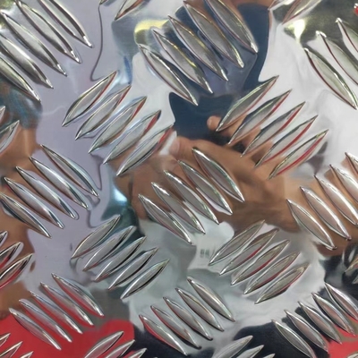 Plaques d'alliage d'aluminium 6061- T651 feuille à carreaux avec un certificat de matériau EN 10204 3.1