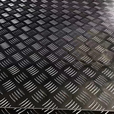 Plaques d'alliage d'aluminium 6061- T651 feuille à carreaux avec un certificat de matériau EN 10204 3.1