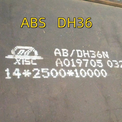 Plaques d'acier de construction navale longueur 8000 mm largeur 2000 mm épaisseur 14 mm DH36