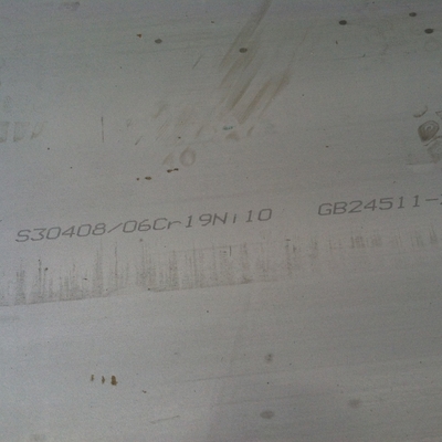ASTM A240 TP304 S30408 1.4301 Plaques en acier inoxydable NO.1 Surface 1500x3000 mm Taille