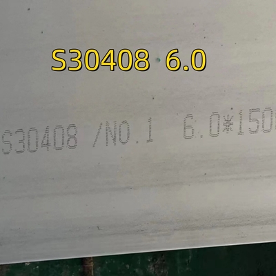 ASTM A240 TP304 S30408 1.4301 Plaques en acier inoxydable NO.1 Surface 1500x3000 mm Taille