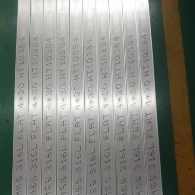 Ligne de cheveux laminée à chaud finie Din 1.4404 S31603 acier inoxydable 316L barre plate 80*8*6000