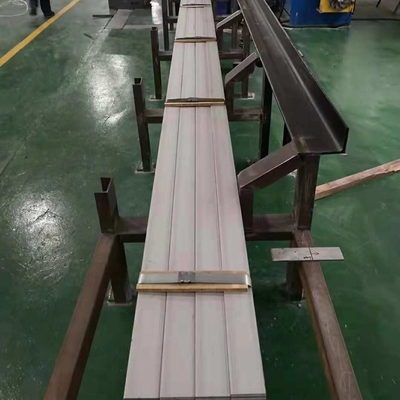 Ligne de cheveux laminée à chaud finie Din 1.4404 S31603 acier inoxydable 316L barre plate 80*8*6000