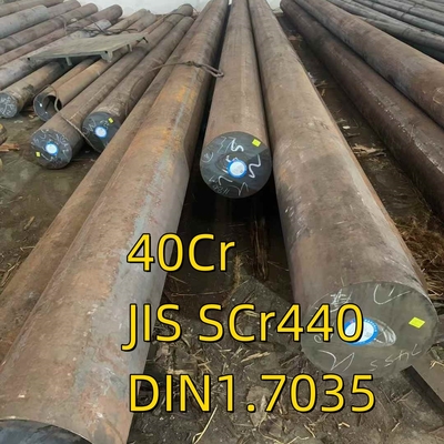 Barre ronde laminée à chaud 40cr JIS SCr440 DIN 1.7035 Structure en alliage Barre de sol en acier forgé