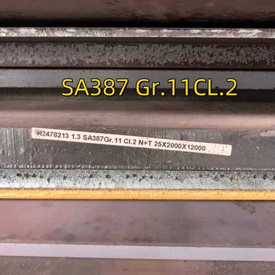 SA387 Gr.11CL.2 Plaque d'acier à chaudière 25*2000*12000MM Plaque d'acier en alliage molle chrome