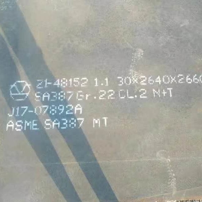 SA387 Gr.11 CL.2 LTV N+T Plaque d'acier ASME SA387 Plaque de chaudière laminée à chaud ASME SA387