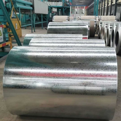 ASTM A653 G90 DX51D SGH340 haute résistance avec revêtement galvanisé Z275 bobine d'acier Spangle zéro