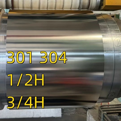 JIS G4313-2011 Standard SUS301 SUS304 CSP H 3/4H 1/2H bobines en acier inoxydable bande de 0,5 à 2 mm