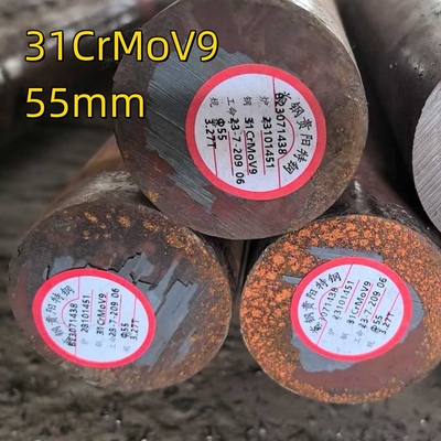 Matériau d'alliage laminé à chaud 31CrMoV9 DIN 1.8519 EN 10085-2001 Barre ronde de diamètre 75 mm