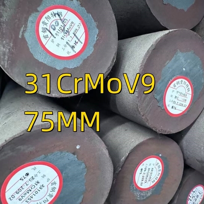 Matériau d'alliage laminé à chaud 31CrMoV9 DIN 1.8519 EN 10085-2001 Barre ronde de diamètre 75 mm
