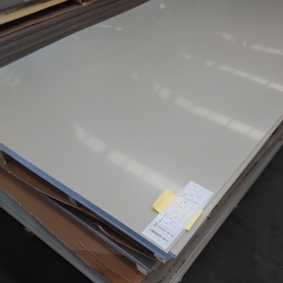 SS316L 2b tôle d'acier inoxydable ASTM AISI 316L 1,5*2000*6000mm Matte finie avec film PVC