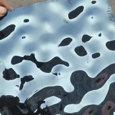 Finition de polissage estampillée en relief d'eau ondulée Plaques de tôle métallique ondulée