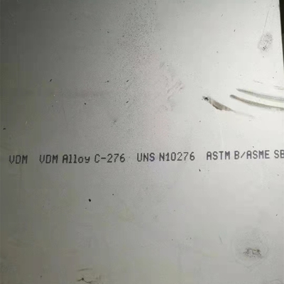 Grade Hastelloy C276 Plaque alliage de nickel ASTM B575 UNS N10276 Plaque alliée 6*1220*6000mm