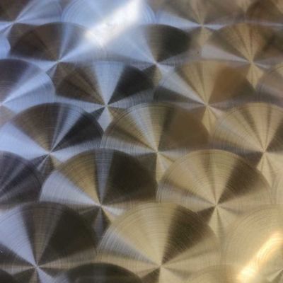 Grade 201 304 Décoration intérieure revêtement mural CD Dish Patterns 3D Laser gravé en acier inoxydable