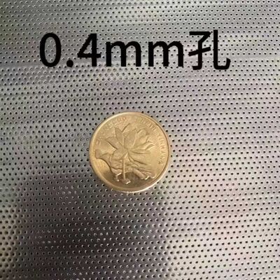 304 feuille perforée trou de micron 0,4 mmx1000 x 2000 mm feuille d'acier inoxydable avec microperforation